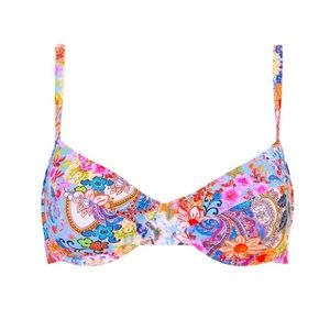 Kulani Kinis: DITZY UNDERWIRE BRA BIKINI TOP -SPELLBOUND